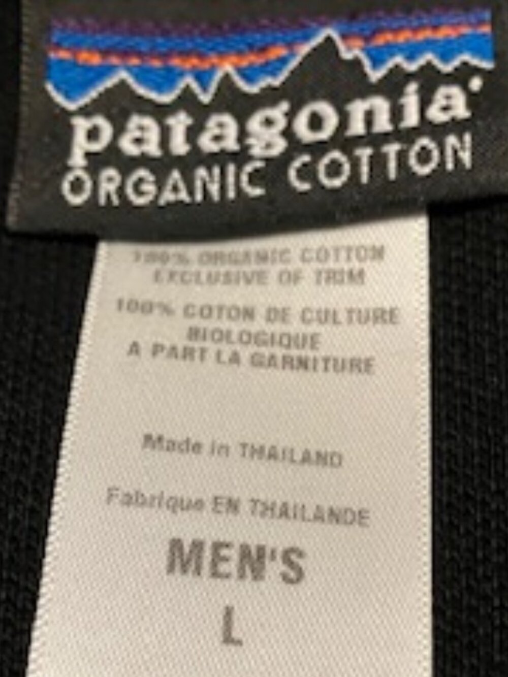 Men's Patagonia L/S Shirt  Size Large  Organic Cotton